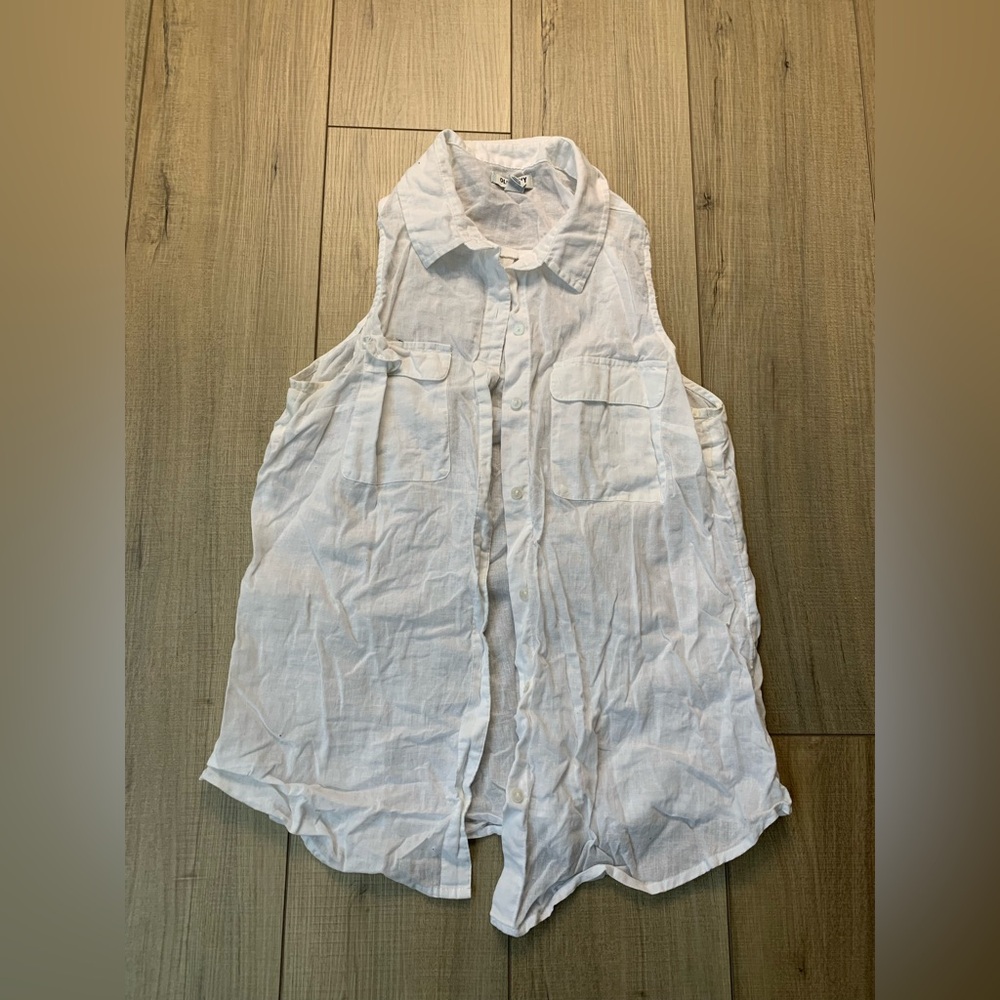 Old Navy White Button-Down Top